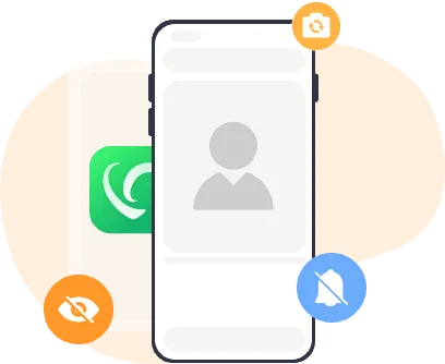 A mobile phone and several prohibition notification icons